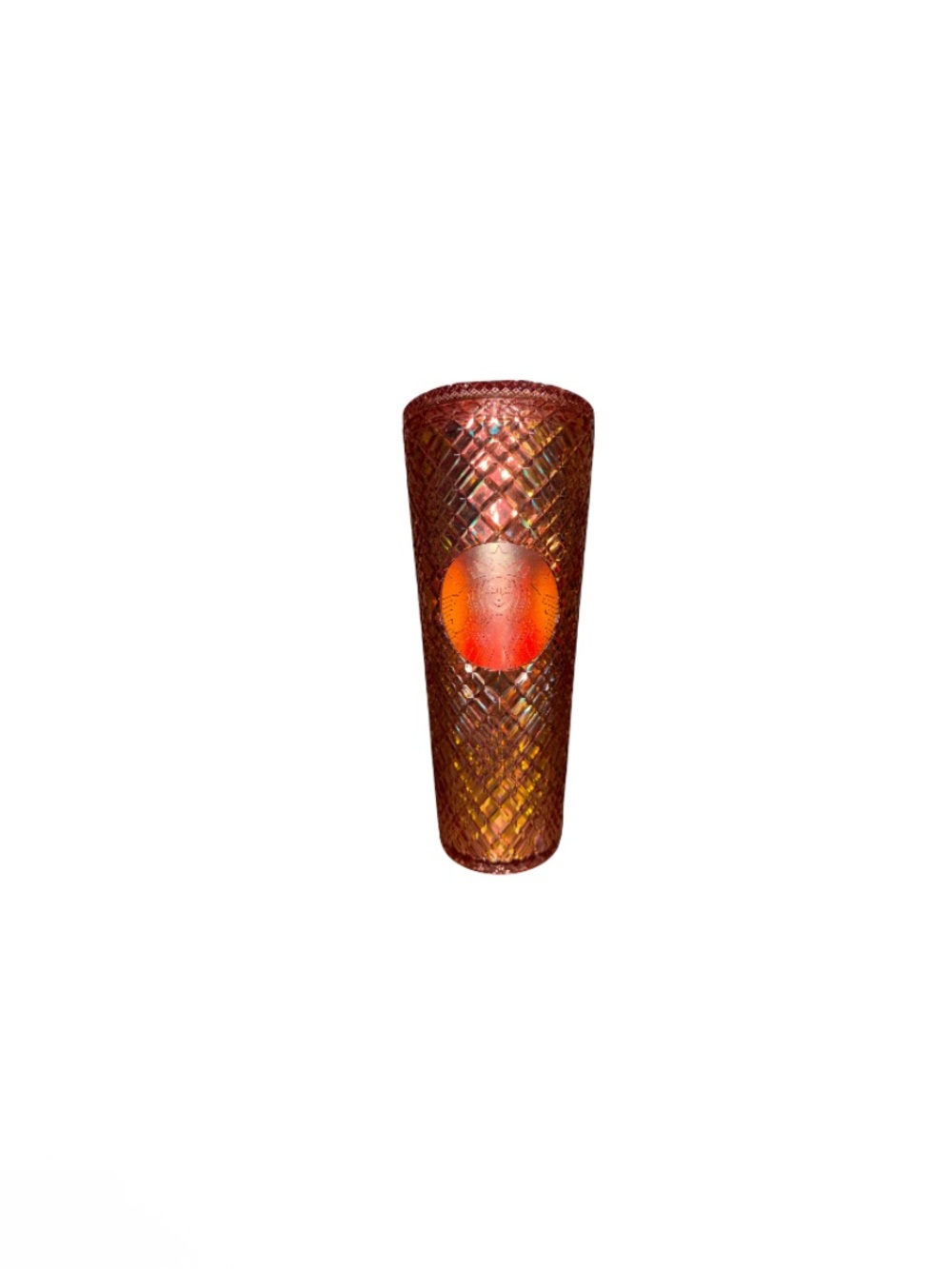 Starbucks Venti 24 Ounce Pink Grid Cold Cup